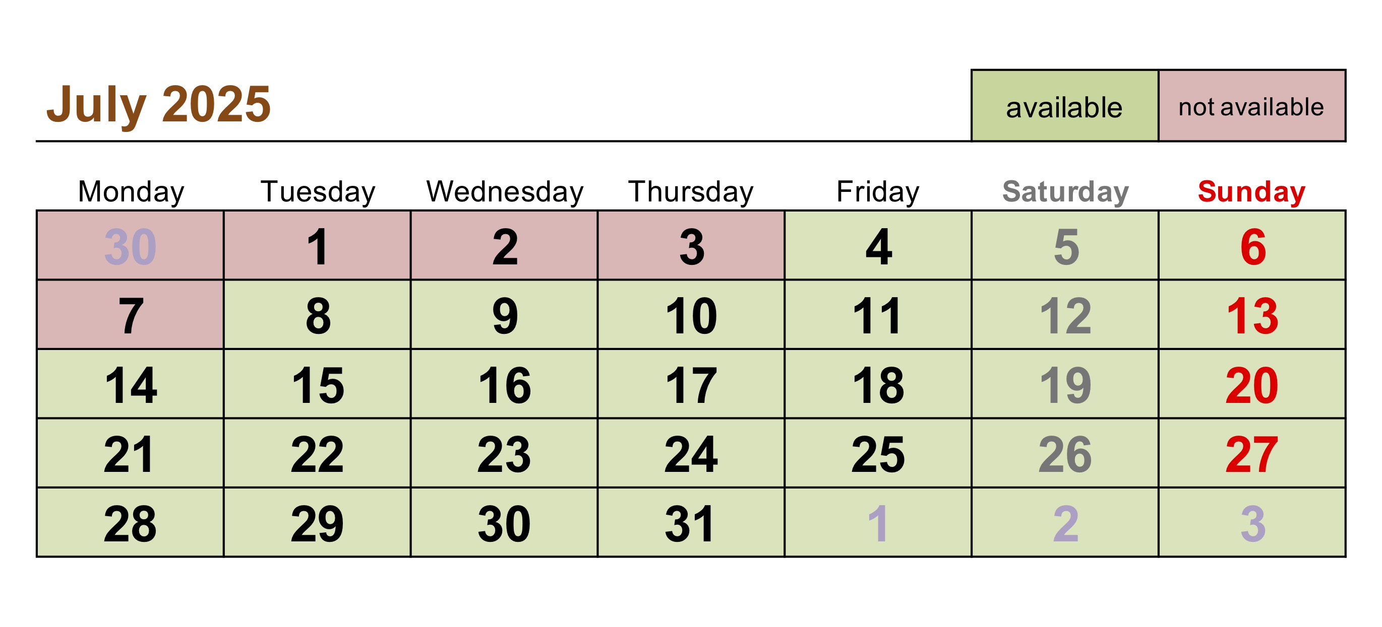 July