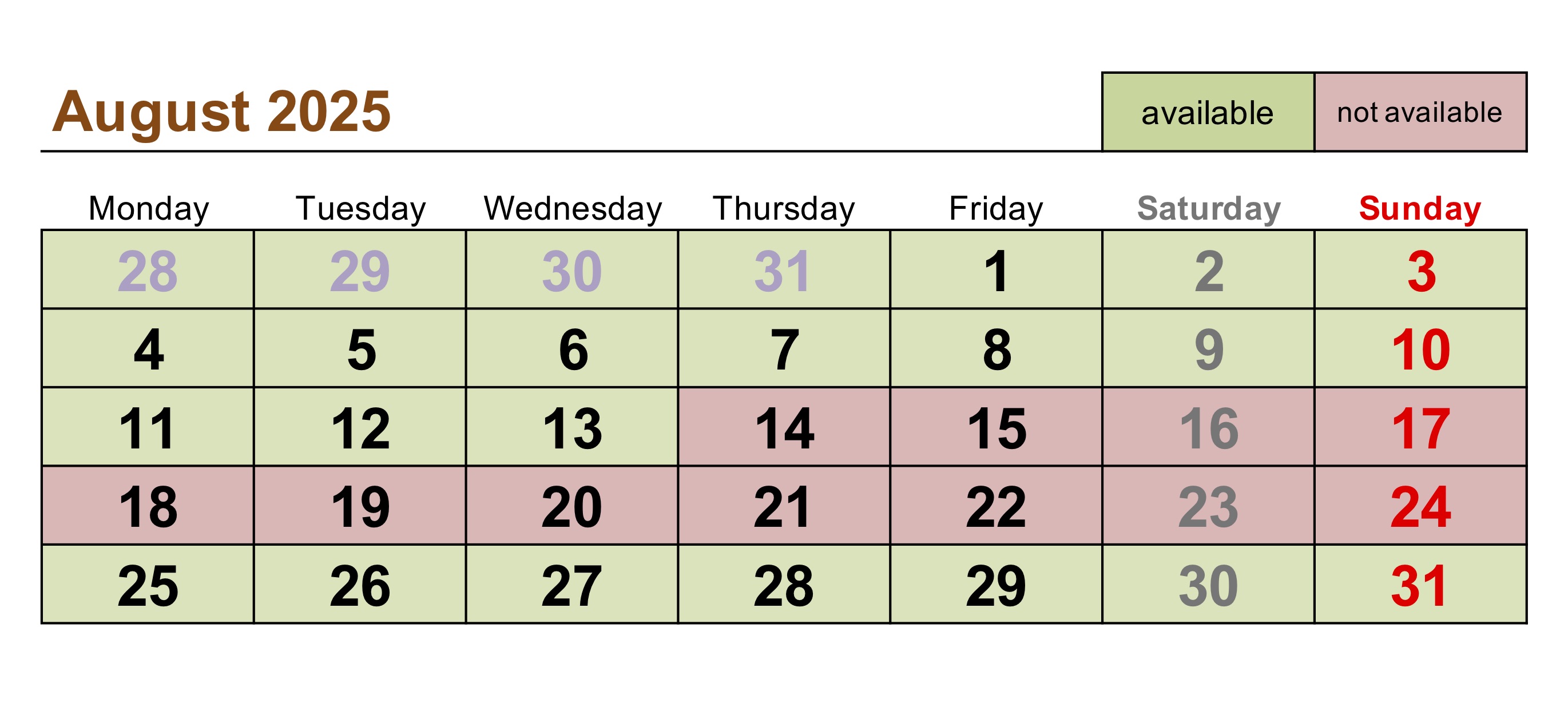 August